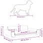 Preview: Hundebett Braun 100x54x33 cm Samt