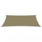 Preview: Sonnensegel Oxford-Gewebe Rechteckig 2x4,5 m Beige