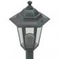 Preview: Garten-Pollerleuchte 6 Stk. E27 110 cm Aluminium Dunkelgrün