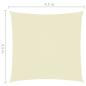 Preview: Sonnensegel Oxford-Gewebe Quadratisch 4,5x4,5 m Creme