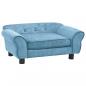 Preview: ARDEBO.de - Hundesofa Türkis 72x45x30 cm Plüsch