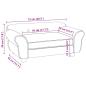 Preview: Hundesofa Türkis 72x45x30 cm Plüsch