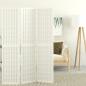 Preview: ARDEBO.de - 3-tlg. Paravent Japanischer Stil Faltbar 120x170 cm Weiß