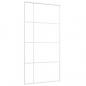 Preview: Schiebetür ESG Glas und Aluminium mattiert 102,5x205 cm Weiß