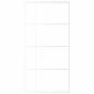 Preview: Schiebetür ESG Glas und Aluminium mattiert 102,5x205 cm Weiß