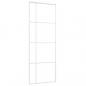 Preview: Schiebetür ESG-Glas und Aluminium 76x205 cm Weiß