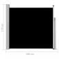 Preview: Ausziehbare Seitenmarkise 170×300 cm Schwarz
