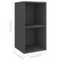 Preview: 5-tlg. TV-Schrank-Set Hochglanz-Grau Holzwerkstoff