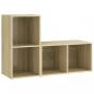 Preview: TV-Schränke 2 Stk. Sonoma-Eiche 72x35x36,5 cm Holzwerkstoff