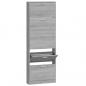 Preview: Schuhschrank Grau Sonoma 59x17x169 cm Holzwerkstoff
