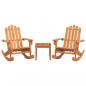 Preview: ARDEBO.de - 3-tlg. Garten-Lounge-Set Adirondack Massivholz Akazie