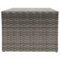 Preview: Couchtisch Grau 100x50x40 cm Poly Rattan