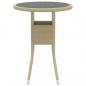Preview: 5-tlg. Garten-Lounge-Set Poly Rattan Beige