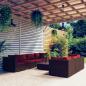 Preview: ARDEBO.de - 8-tlg. Garten-Lounge-Set mit Kissen Poly Rattan Braun