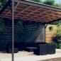 Preview: ARDEBO.de - 10-tlg. Garten-Lounge-Set mit Kissen Poly Rattan Schwarz