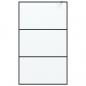 Preview: Duschwand für Begehbare Dusche Schwarz 115x195 cm Matt ESG-Glas