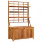 Preview: Truhe mit Rankgitter 99x50x160 cm Massivholz Akazie