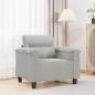 Preview: ARDEBO.de - Sessel Hellgrau 60 cm Mikrofasergewebe