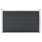 Preview: Gartenzaun WPC 699x106 cm Grau