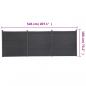 Preview: Zaunelement-Set Grau 526x186 cm WPC