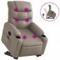 Preview: Massagesessel mit Aufstehhilfe Cappuccino-Braun Kunstleder