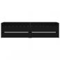 Preview: Bett mit Schubladen Schwarz 75x190 cm