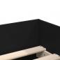Preview: Bett mit Schubladen Schwarz 75x190 cm