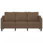 Preview: 3-Sitzer-Sofa Braun 180 cm Stoff