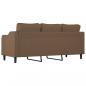 Preview: 3-Sitzer-Sofa Braun 180 cm Stoff