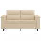 Preview: 2-Sitzer-Sofa Creme 120 cm Mikrofasergewebe