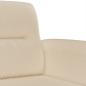 Preview: 3-Sitzer-Sofa Creme 180 cm Mikrofasergewebe