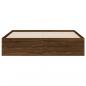 Preview: Bettgestell mit Schubladen Braun Eichen-Optik 140x190 cm