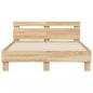 Preview: Bettgestell mit Kopfteil Sonoma-Eiche 135x190 cm Holzwerkstoff