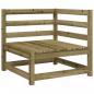 Preview: Garten-Ecksofa mit Kissen Kiefernholz Imprägniert