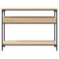 Preview: Konsolentisch mit Ablage Sonoma-Eiche 100x29x75cm Holzwerkstoff