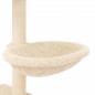 Preview: Kratzbaum mit Sisal-Kratzsäulen Creme 117 cm