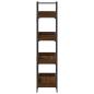 Preview: Bücherregal 4 Böden Braun Eiche-Optik 100x33x145,5 cm