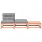 Preview: Gartensofa ohne Armlehnen mit Kissen und Hockern