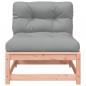 Preview: Gartensofa ohne Armlehnen mit Kissen und Hockern