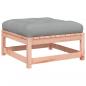 Preview: Gartensofa ohne Armlehnen mit Kissen und Hockern