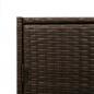 Preview: Gartenschrank Braun 83x45x76 cm Poly Rattan