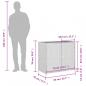 Preview: Gartenschrank Braun 83x45x76 cm Poly Rattan