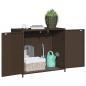 Preview: Gartenschrank Braun 83x45x76 cm Poly Rattan
