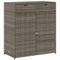 Preview: Gartenschrank Grau 105x55x113 cm Poly Rattan