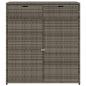 Preview: Gartenschrank Grau 105x55x113 cm Poly Rattan
