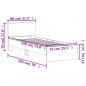 Preview: Bettgestell mit Kopfteil Betongrau 75x190 cm Holzwerkstoff