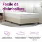 Preview: Matratze Taschenfederkern Mittelfest 140x190 cm