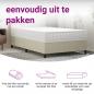 Preview: Matratze Taschenfederkern Mittelfest 140x190 cm