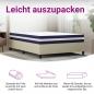 Preview: Matratze Taschenfederkern Mittelfest 140x200 cm