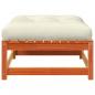 Preview: Gartensofa ohne Armlehnen mit Kissen und Hocker
